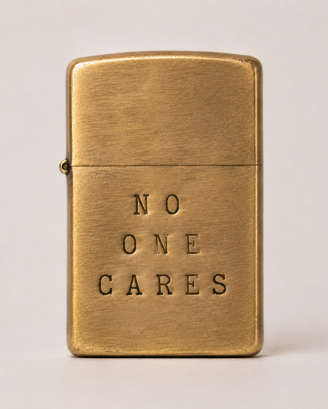 hand stamped zippo lighter
