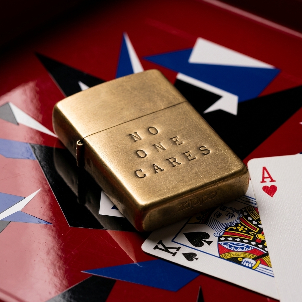 hand stamped zippo lighter
