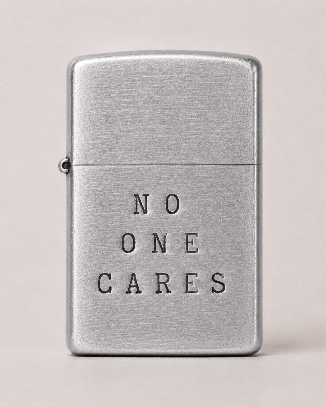 hand stamped zippo lighter