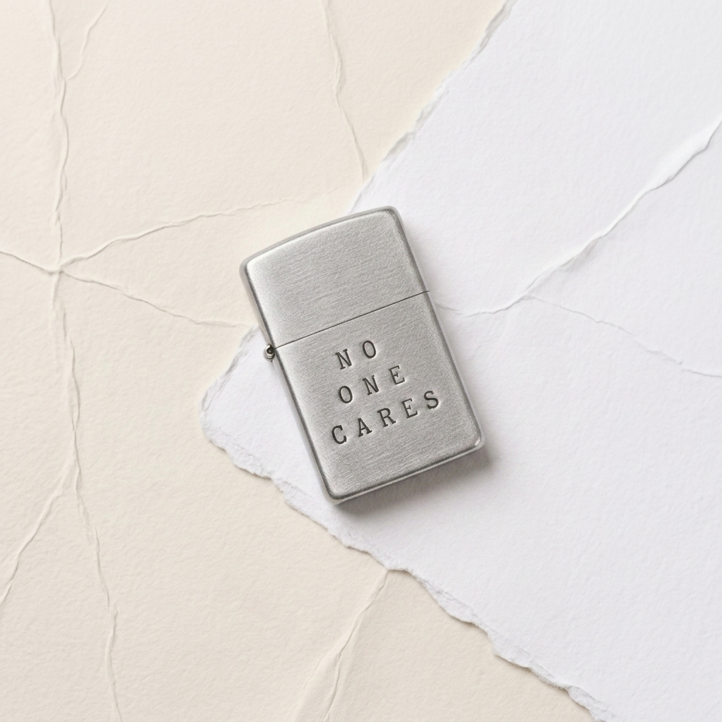 hand stamped zippo lighter